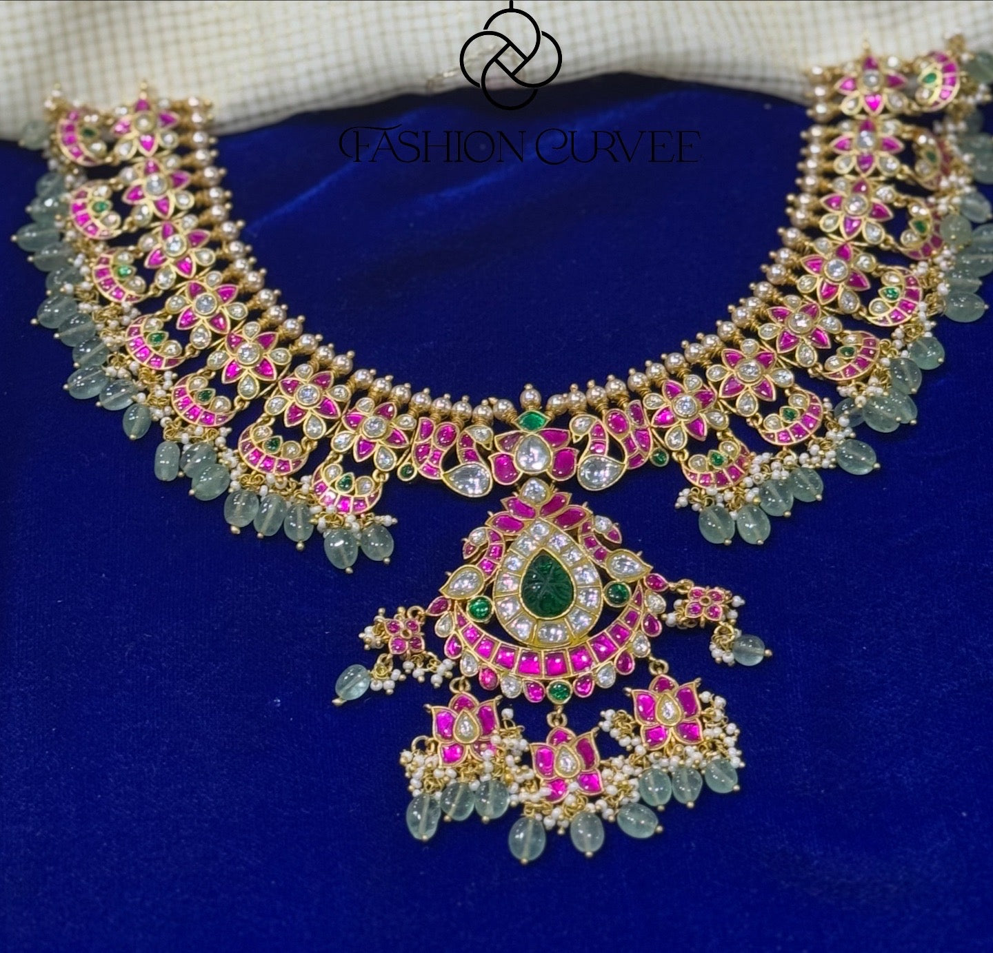 Jadau kundan necklace