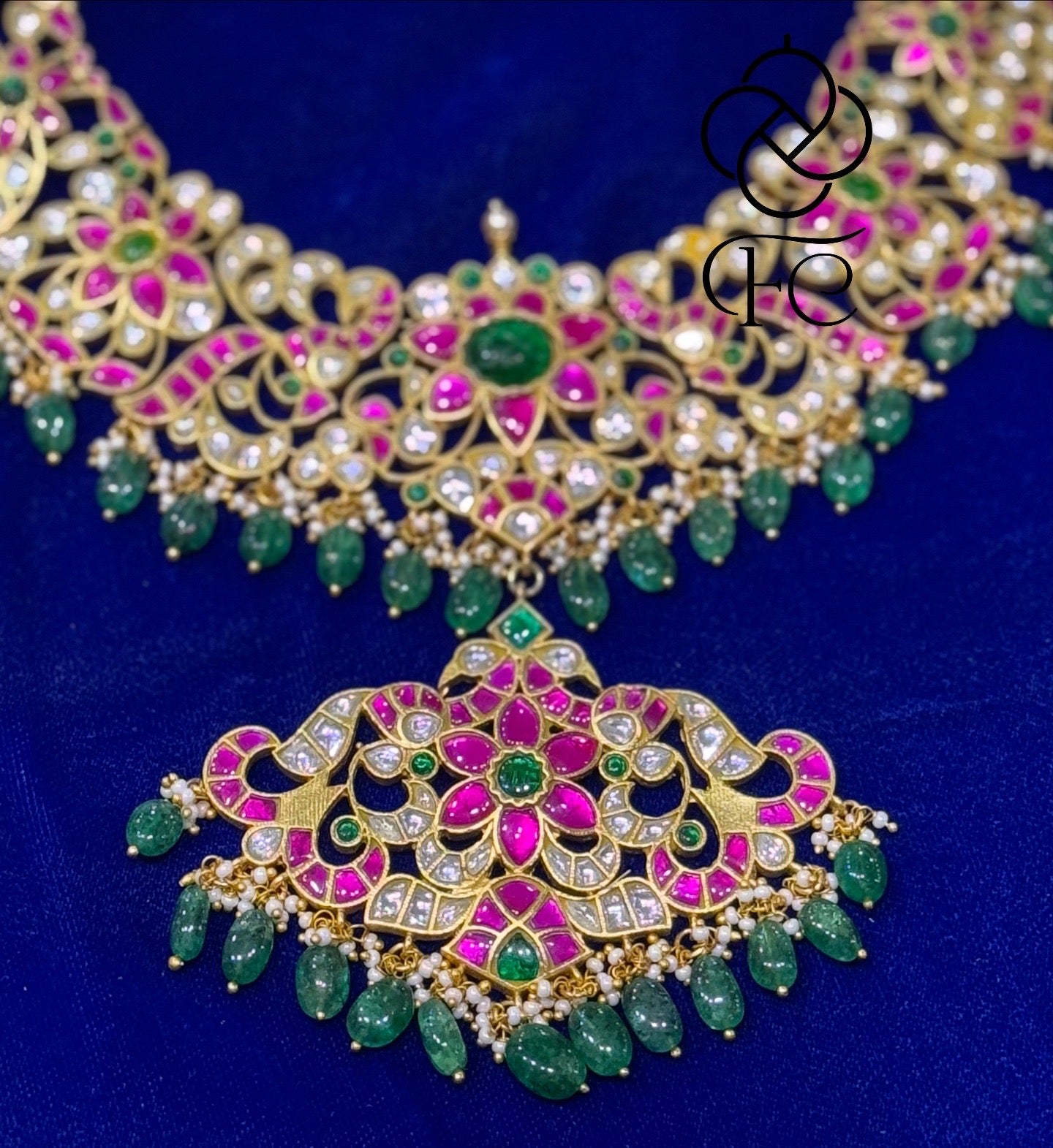 Jadau kundan necklace