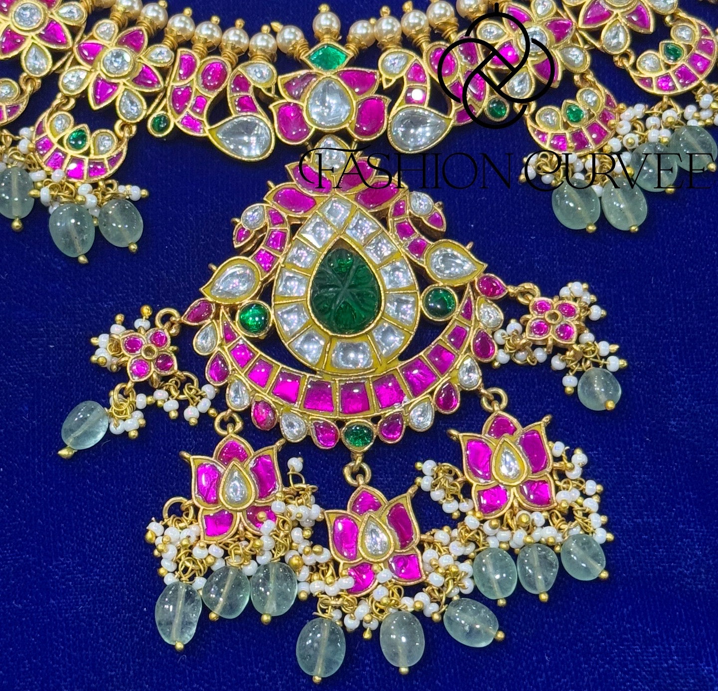 Jadau kundan necklace